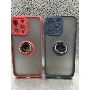 Ring cases for Apple iPhone 14 Pro Max - Red And Blue